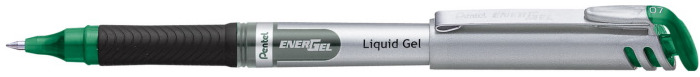 Stylo encre gel Pentel, série EnerGel Capped Encre verte (Metal tip)
