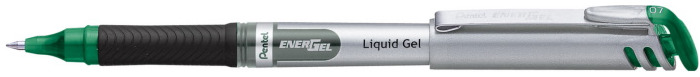 Stylo encre gel Pentel, série EnerGel Capped Encre verte (Metal tip)