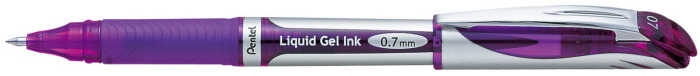 Stylo encre gel Pentel, série EnerGel Capped Refillable Encre violette (Metal tip)