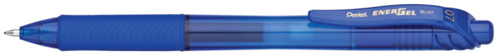 Stylo encre gel rétractable Pentel, série EnerGel-X Encre bleue (Metal tip)