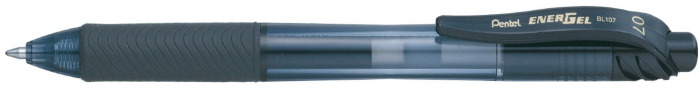 Stylo encre gel rétractable Pentel, série EnerGel-X Encre bleu marine (Metal tip)