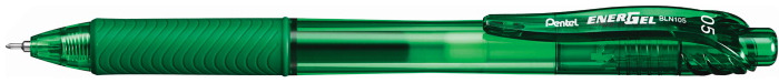 Pentel Retractable Gel pen, EnerGel-X series Green ink (Needle tip)