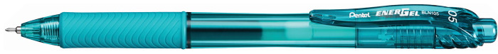 Stylo encre gel rétractable Pentel, série EnerGel-X Encre turquoise (Needle tip)