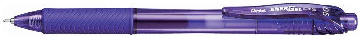 Stylo encre gel rétractable Pentel, série EnerGel-X Encre violette (Needle tip)