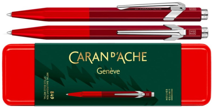 Caran d'Ache Ballpoint pen, 849 Wonder Forest Limited Edition series Red