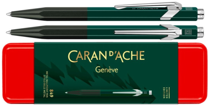 Caran d'Ache Ballpoint pen, 849 Wonder Forest Limited Edition series Green