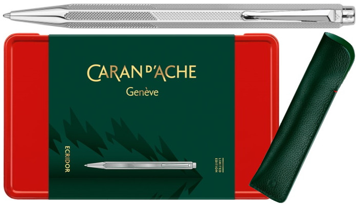Caran d'Ache Ballpoint pen & pouch set, Ecridor Star Wonder Forest Limited Edition series