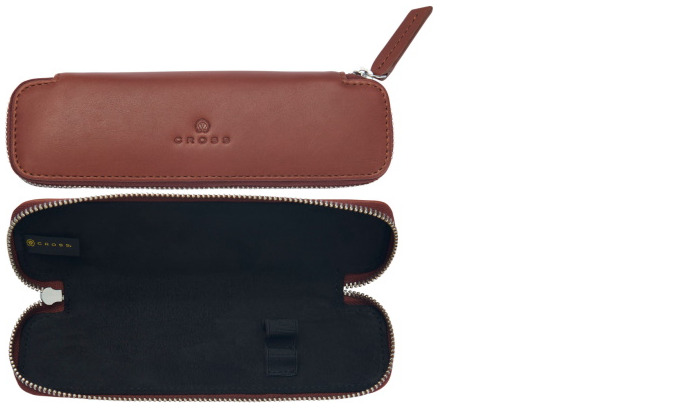 Cross Pen pouch, Leather series Tan (Double)