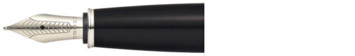 Pointe de stylo plume Cross, série Pièces Acier inoxydable - Anneau plaqué chrome (Bailey)