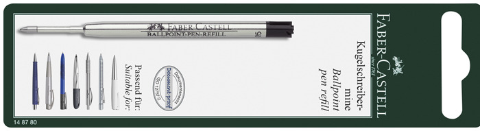 Recharge stylo Faber-Castell Office, série Recharge & encre Encre noir