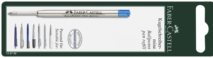 Recharge stylo Faber-Castell Office, série Recharge & encre Encre bleu