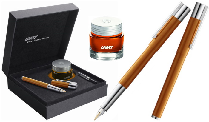 Lamy Fountain pen set, Scala Infinite Orange Limited Edition series