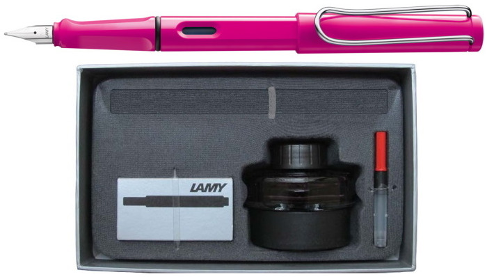 Lamy Fountain pen set, Safari series Pink