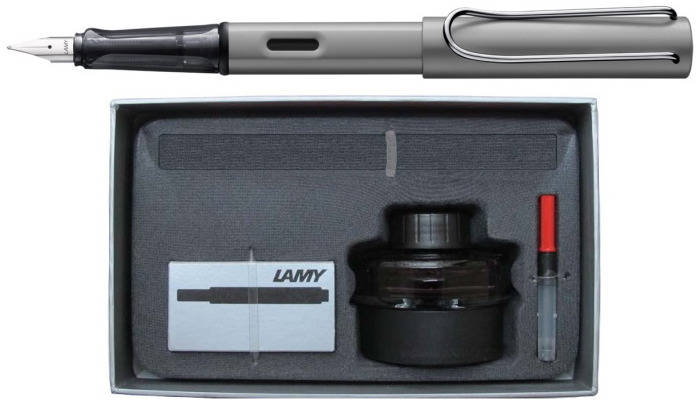 Lamy Fountain pen set, AlStar series Gun metal