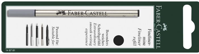 Recharge feutre Faber-Castell, série  Recharge & encre Encre noir