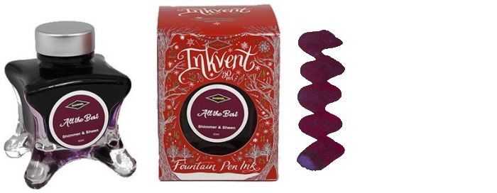 Bouteille d'encre Diamine, série Inkvent Red Edition Encre All the Best (50ml) 