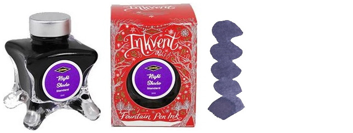 Diamine Ink bottle, Inkvent Red Edition series Night Shade ink (50ml)