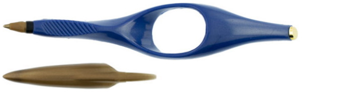 Grandee Corp Blue Ballpoint pen, Ring-Pen series Black ink (Small size)