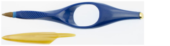 Stylo bille bleu Grandee Corp, série Ring-Pen Encre bleue (Petit format) 