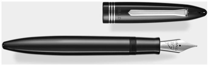 Tibaldi Fountain pen, Bononia series Black CT (Rich black)