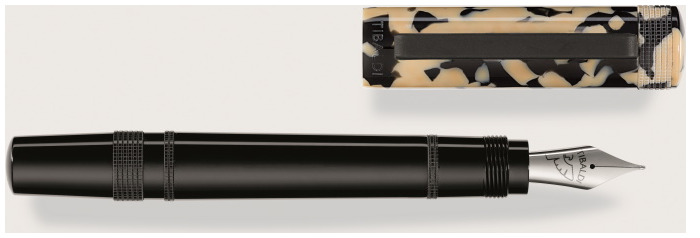 Tibaldi Fountain pen, Perfecta series Beige/Black (Tortoise Beige)