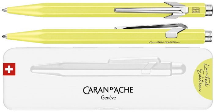 Caran d'Ache Ballpoint pen, 849 Limited Edition 2022 series Pastel fluorescent yellow 