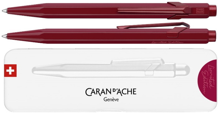Caran d'Ache Ballpoint pen, 849 Claim Your Style Ltd Edt IV series Garnet Red