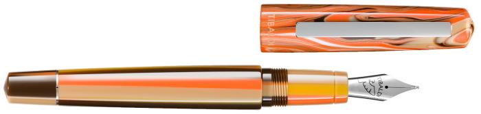 Stylo plume Tibaldi, série Infrangibile Orange CT (Ginger beige)