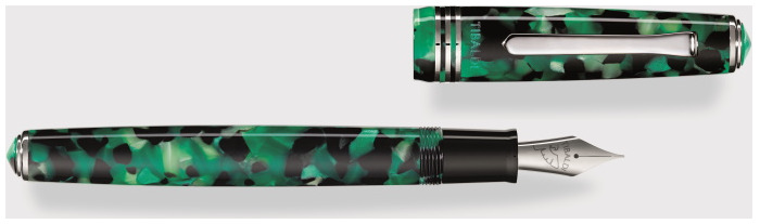 Stylo plume Tibaldi, série N°60 Vert CT (Emerald green)