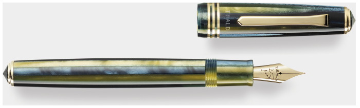 Tibaldi Fountain pen, N°60 series Blue-Green GT (Retro zest) 