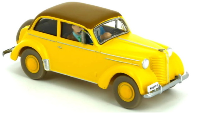 Objet de décoration Tintin, série Véhicule l'Opel Olympia Cabriolet