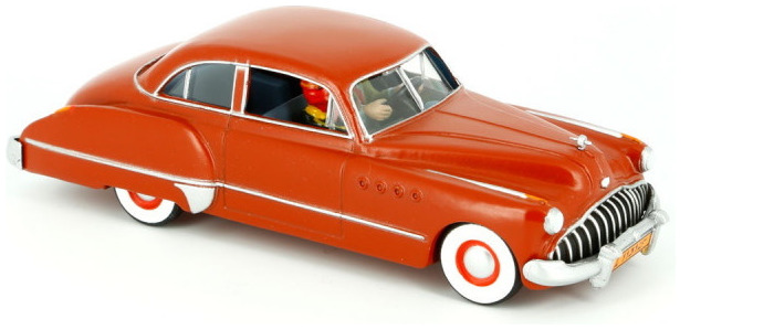 Objet de décoration Tintin, série Véhicule La Buick rouge