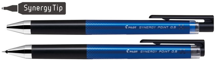 Stylo encre gel Pilot, série Synergy Point Encre bleue 