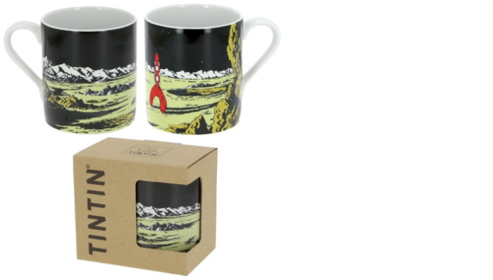 TINTIN - MUG FUSEE LUNE