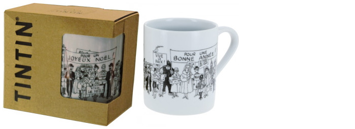 Tasse Tintin, série Vaisselle Bonne année