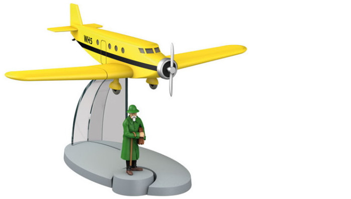 Objet de décoration Tintin, série Avion - L'Avion de Basil Bazaroff