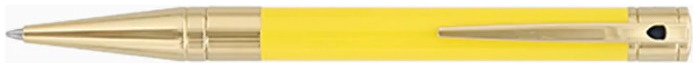Dupont, S.T. Ballpoint pen, D-Initial series Yellow GT (Vanilla)