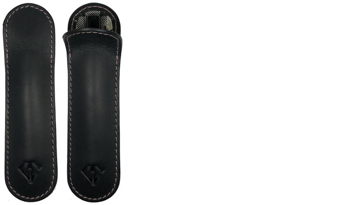 Étui Dee Charles, série Single Pen Case Noir (Midnight Pink)