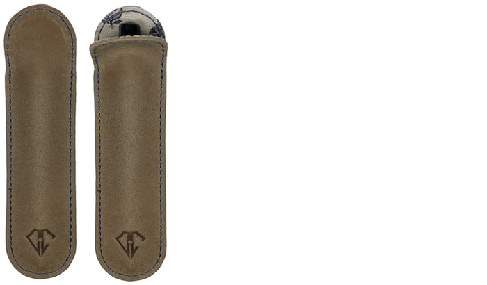 Étui Dee Charles, série Single Pen Case Beige (Desert Blue)