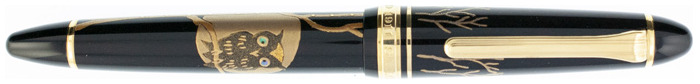 Stylo plume Sailor pen, série 1911 Maki-e Mimizuku Noir Gt