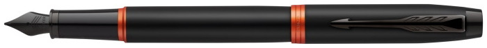 Parker Fountain pen, IM Vibrant Rings series Black & Orange rings
