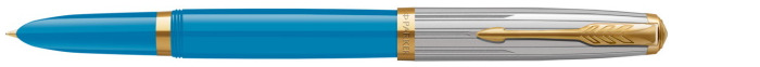 Stylo plume Parker, série 51 New generation Premium Turquoise/Acier inoxydable GT