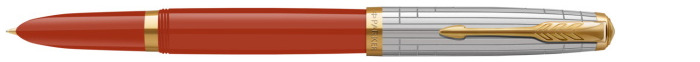 Parker Fountain pen, 51 New generation Premium series Rage Red/Stainless steel GT