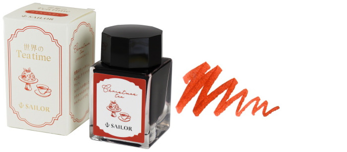 Sailor ink bottle, Tea Time No.2 series Orange ink (Christmas Tea)- 20ml