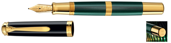Pelikan Fountain pen, Limited Edition 40 Years of Souverän series Green
