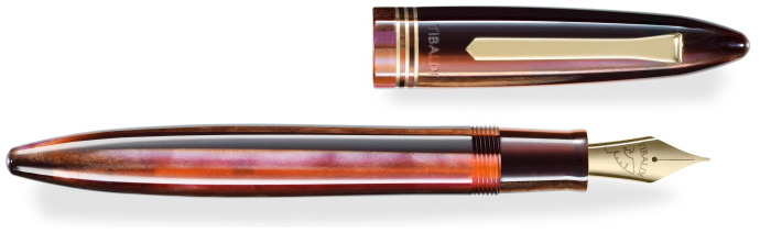 Tibaldi Fountain pen, Bononia series Brown Gt (Zany Brown)