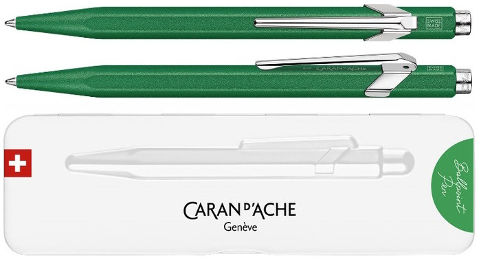 Caran d'Ache Ballpoint pen, 849 Colormat-X series Green (with gift box)
