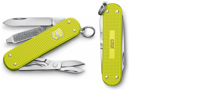 Victorinox Knife, Alox Limited Edition 2023 series Electric Yellow (Classic SD)