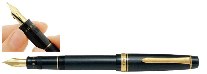 Pilot Fountain pen, Justus 95 series Stripe Black GT