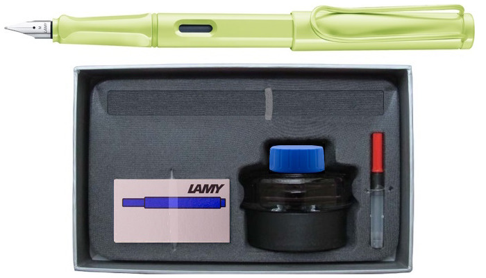 ENSEMBLE stylo plume Lamy, série Safari Édition Spéciale 2023 Vert printanier ***